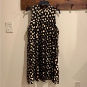 Black and Gold Swing party dress